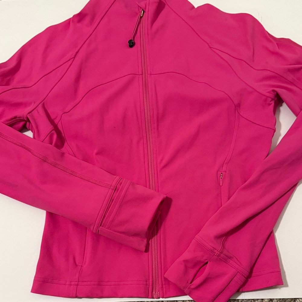 Lululemon Sonic Pink Cropped Define Jacket - Size 8